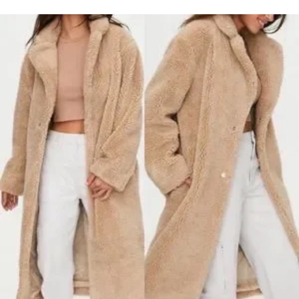 PINK Victoria's Secret Camel Teddy Jacket New with tags.